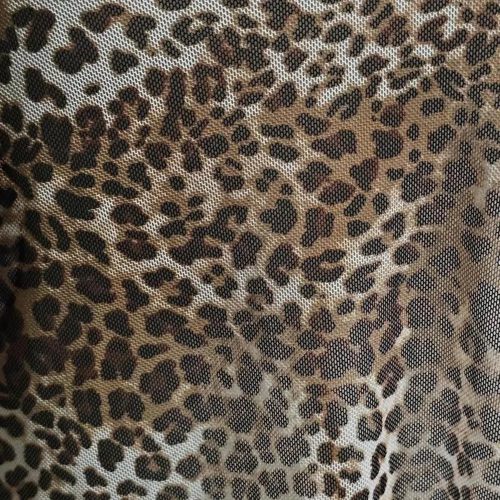 Jordan Taylor Leopard Print Sheer Swimsuit Coverup - Picture 7 of 9